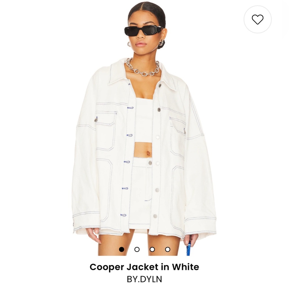 BY.DYLN Cooper Jacket and Skirt in White SET